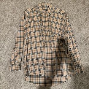 Men's size medium Burberry button-down shirt